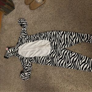 Can fit 8-10 girls Zebra Print Onesie Costume